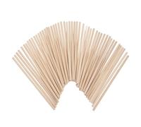 Cabilock 50pcs Natural Wood Dowel Rods for Crafts DIY Building Models and Macrame Childsafe Wooden Sticks for Creative Bonding and Fine Motor Skill Development