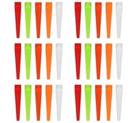 Cabilock 50pcs Plastic Golf Tees Flat Lightweight Unbreakable Golf Flat Tees for Training Practice and On-course Use Random Color
