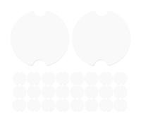 Cabilock 50Pcs Round Plastic Ring Display Cards Jewelry Showcase Organizer Tray for Selling Anklets Earrings Jewelry Display Rack