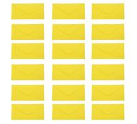 Cabilock 50Pcs Self Adhesive Yellow Invitation Envelopes 8.85" X 4.32" Plain Peel and Stick Mailing Envelopes for Greeting Cards Business Wedding Party Correspondence