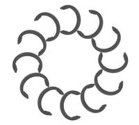 Cabilock 50pcs Spring Steel Shaft Retainer Clips Compatible with Cricut Maker Rubber Roller Locking Rings for Printer Roller Shafts C-Shaped Retaining Rings for Smooth Feed Wheel Operation