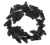 Cabilock 50pcs U Shape Snap Hair Clips for Wigs and Toupees, Lightweight Plastic and Iron Material, Prevents Pressure on Scalp, Suitable for Casual Events and Photo Shoots