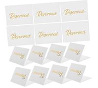 Cabilock 50pcs Wedding Seating Signs Double-Sided Paper Table Number Holders Easy to Notice Decorations for Dinner Parties