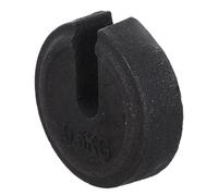 Cabilock 5kg Retro Scale Counterweight Slotted Iron Balance Calibration Weight Stable Metal Material Classic Design for Professional Use in Clinical Environments