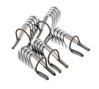 Cabilock 5pcs Aluminum Nail Extension Form Tools Reusable Crystal Nail Art Tips Protector Guides for DIY Manicure Safe Gentle Holder for Salon and Home Use