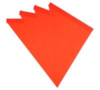 Cabilock 5Pcs Bike Safety Flags, High Visibility Orange Triangular Safety Pennants without Pole, Cycling and Scooter Warning Flags for ’S Bike Accessories