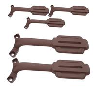 Cabilock 5Pcs Ceiling Fan Blade Arms Replacement Kit Aluminum Fan Blade Mount Brackets in Coffee Color for Home Repair