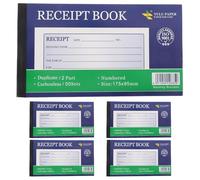 Cabilock 5pcs Copy Receipt Pad 2-Part Business Invoice Book for Order Management Retail Invoice Forms Receipt Booklet Cash Book Small Business Supplies