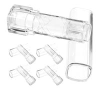 Cabilock 5PCS Empty Lipstick Tubes for DIY Lip Gloss Containers, Refillable Plastic Lipstick Vials Set, Suitable for Homemade Lip Care Products and Travel Makeup Storage