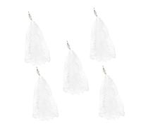 Cabilock 5pcs Foldable Cast Net Fishing Trap with Iron Frame Lightweight Nylon Mesh for Fish Catching Suitable for Saltwater and Freshwater Fishing in Lakes Rivers and Seas