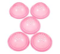 Cabilock 5pcs Hamster Tube End Cage Tube Stopper Plastic Pink External Stopper for DIY Hamster Maze outside The Cage Small Animal Habitat