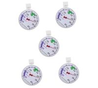 Cabilock 5pcs Low Temperature Dial Thermometer for Refrigerator and Freezer Accurate Temperature Indicator for Pharmaceutical Supermarket Refrigeration Units Easy Installation and Reusable