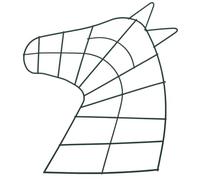 Cabilock 5pcs Metal Horse Head Wreath Frame Iron Ring Smooth Burr Surface DIY Wreath Supplies for Indoor Outdoor Garden Holiday Decorations