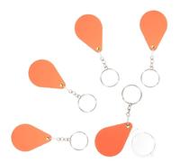 Cabilock 5PCs Mini Folding Magnifier Keychain Compact Jewelry Magnifier for Reading Portable Reading Magnifying Glass Light for Elderly