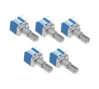 Cabilock 5pcs Miniature Rotary Encoder Metal Switch for Precise Control Multi Position Potentiometer Replacement with Robust Zinc Alloy Construction for Industrial and Household