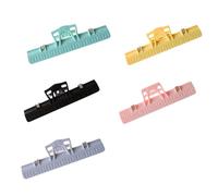 Cabilock 5pcs Music Score Clips Multi-Color Abs Metal Holders for Music Stands Preventing Pages from Blowing Hollow Design for Unobstructed View Stable and Practical Document Clamps