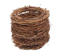 Cabilock 5pcs Natural Rattan Wreath Rings 15cm Diameter DIY Hand-Woven Vine Circles for Christmas Wedding Shop Decoration Home Craft Making