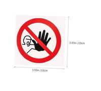 Cabilock 5pcs No Entrance Label Stickers Safety Warning Signs for Factories Construction Sites Adhesive No Admittance Warning Decals