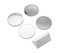 Cabilock 5pcs Optical Glass Lens Set for Physics Experiments Transparent Convex and Concave Lenses in High Precision Imaging for Science Education and Optical Demonstrations
