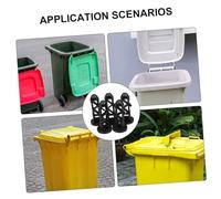 Cabilock 5pcs Plastic Trashcan Lid Plugs Hinged Pins for Outdoor Waste Bins Secure Connection Garbage Can Accessories for Home and Commercial Use