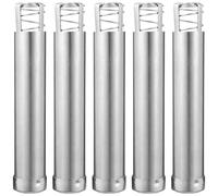 Cabilock 5pcs Portable Stainless Steel Moxa Stick Pusher Holder for Moxibustion Therapy, Healthy Material, Easy to Carry, for Alternative Medicine and Pain Relief