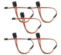 Cabilock 5pcs Rc Vehicle Splitter Cable 300mm 60 Core Plastic Y Connector | Male to Female Lead, Robotics and Car Projects, Installation in Rc Planes, Flexible Plug and Play