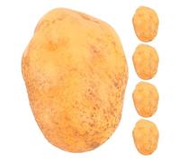 Cabilock 5pcs Realistic Artificial Potatoes Set Made of Foam with Lifelike Details, Versatile Use for Restaurants and Kitchen Display, Fall Vegetable Decoration