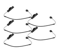 Cabilock 5pcs Retractable Tablet Stylus Holder Pen Tether with Silicone Ring, Wear Resistant Abs Material Pen Loop for Meeting Spaces and Commercial Settings