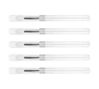 Cabilock 5pcs Silicone Lip Brush Makeup Lipstick Brush Comfortable Grip Reducing Waste Plastic and Silicone Material for Carrying around Cosmetic Bag Use