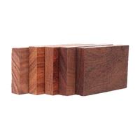 Cabilock 5PCS Small Hardwood Blocks for DIY Crafts Unfinished Natural Wood Carving Planks Red Sandalwood Carving Wood for Painting Jewelry Making and Whittling Projects