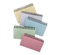 Cabilock 5Pcs Small Lined Note Pads Portable Spiral Writing Pads with Tearable Pages for Students Office and Home Use Lightweight Pocket Notebooks for Plans Diary and Skills Recording