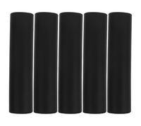 Cabilock 5pcs Sponge Mop Rod Sleeves for Stainless Steel Mop Rods, Antiwear Shock Absorbing Handle Covers Easy Installation, for Floor Cleaning and Office Use, Black Protective Grip
