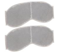 Cabilock 5Pcs Steam Warm Eye Mask Sachets with Flower Wormwood for Hot Compress Therapy Soft Breathable Non-woven Liners for Comfortable Moxa Heat Safe and Neat Edges for Relaxing Sleep