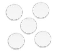 Cabilock 5pcs Thickened Glass Petri Dishes with Lids High Borosilicate Laboratory Culture Plates for Tissue and Plant Cell Growth Reusable Chemistry Experiment Containers for Science Labs