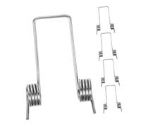 Cabilock 5Pcs Torsional Spring Replacement for Wastebasket Lid Smooth Operation Spiral Compression Springs Wire Replacement for Garbage Bucket Maintenance