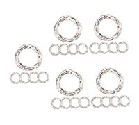 Cabilock 5sets Rattan Ring Bud Decorations Decorate Halloween Twig Wreath Garland Handicrafts Dream Catcher Rings Florist Foam Wreath Rings Macrame Wall Hanging Embroidery Hoop Vases 5pcs*5