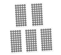 Cabilock 5sheets Scanning Reflective Film Marker Point Wear-resistant Reference Point Accurate Tracking Dots for Scanner
