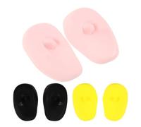 Cabilock 6 pairs Silicone Ear Covers for Hair Dyeing and Styling Ear Protectors with Secure Fit Multi-color for Salon and Home Use Chemical Shield During Hair Coloring