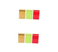 Cabilock 6 pcs Airtight Tinplate Tea Canisters Sealed Metal Storage Containers for Loose Tea Candy Dry Food Portable Smooth Finish for Home Office Restaurant Use
