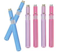 Cabilock 6 PCS Portable Retractable Lip Brushes with Metal Shell Telescopic Fiber Lip Brush Set for Precise Applicators