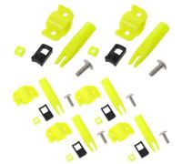 Cabilock 6 Sets Yellow Abs Bowfishing Arrow Slides Compatible with Bowfishing Arrows and Lines for Outdoor Fishing on Lakes, Providing Universal Bow Compatibility and Consistent Shooting
