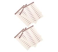 Cabilock 6 Sheets Temporary Peel off Eyebrow Stickers Self-adhesive Simulation Eyebrow Decals for Women Adhesive