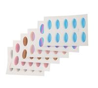 Cabilock 6 Sheets Waterproof Eyeshadow Stickers Cosplay Stickers Eye Decoration No Tools Needed Easy Application Paper Material Elegant Gradient Style for Bold Party Eye Decorations