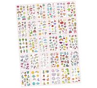 Cabilock 60 Sheets Cartoon Temporary Body Stickers for Cute Tattoo Decals Safe Washable Skin Art for Arms Wrists Ankles Neck and Legs