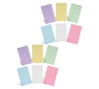 Cabilock 600Pcs Ruled Colored Index Cards Set with 6 Assorted Colors, 12 Notebooks and 12 Matching Metal Rings, Study Flash Cards on Ring for Students Home Office School Revision and Memo