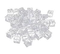 Cabilock 60pcs Acrylic Fake Ice Cubes Realistic Artificial Ice Cubes for Photography Props Reusable Vase Filler