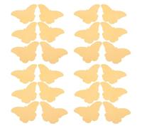 Cabilock 60pcs Butterfly Shaped Facial Sponges for Cleansing and Makeup Removal, Small and Lightweight Sponge for Face Cleaning, Convenient for Travel, Khaki Colour, Creative and Unique