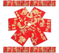 Cabilock 60pcs Chinese Festival Red Envelopes Mixed Styles Red Packets for Lunar New Year Money Decorative Packet Set for Spring Festival Celebration Random Style