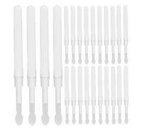 Cabilock 60pcs Lip Balm Applicator - Silicone Tip Lip Brush Applicators With Cap For Lipstick Lipgloss Mixing - Reusable Beauty Makeup Tool For Travel Parties