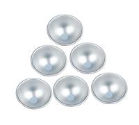 Cabilock 6Pcs Aluminium Alloy Baking Mold Non-Stick Pudding Cake Molds for Muffins Cupcakes Home Kitchen Restaurant Use